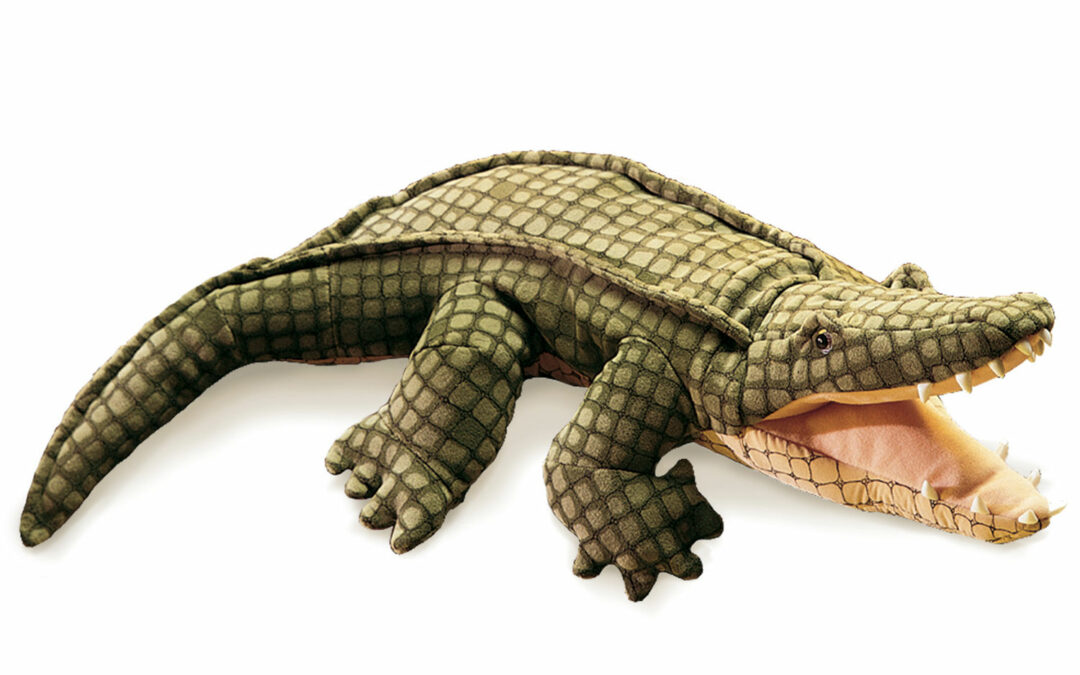 Alligator. Marioneta de mano