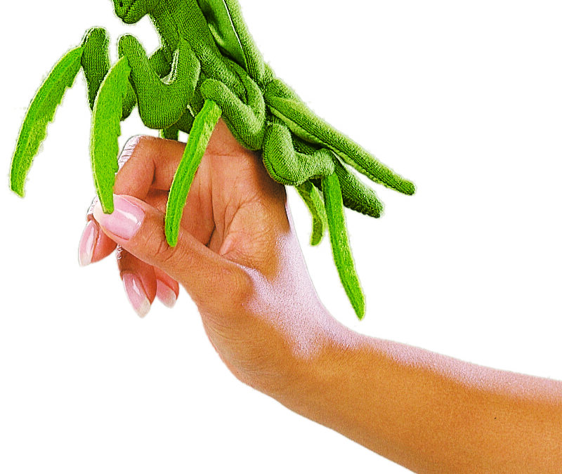 MANTIS. Marioneta de dedo infantil