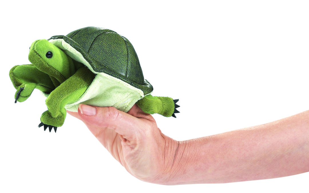 TORTUGUITA. Marioneta de dedo infantil