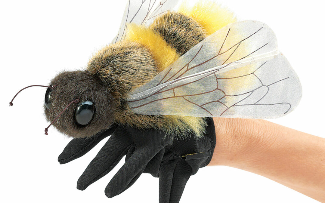 Abeja. Marioneta de mano