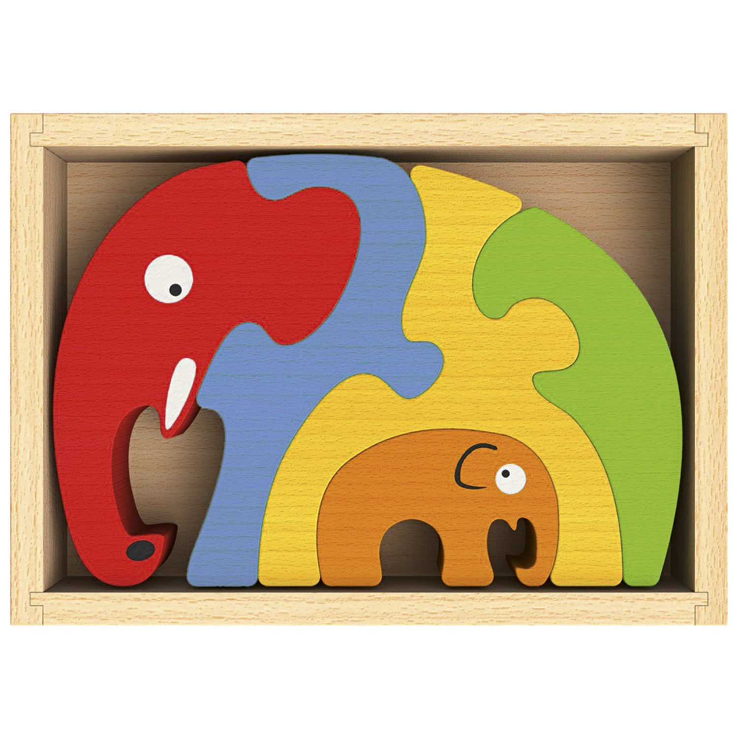 Elefantes. Puzzle madera ⋆