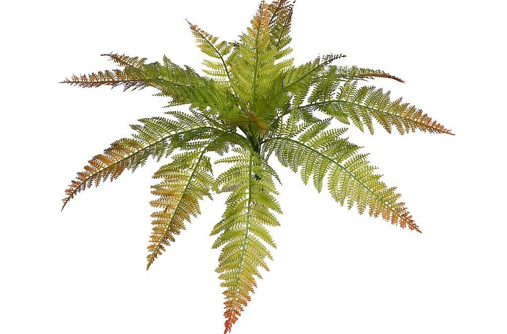 Planta helecho artificial 40 cm (marrón)