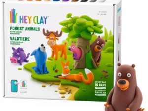 Hey Clay ANIMALES DEL BOSQUE - 15 latas + herramientas de modelado