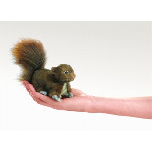 Mini Red Squirrel-ARDILLA ROJA. Marioneta de dedo infantil