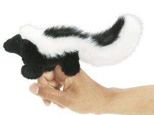 Mini "SKUNK" Marioneta de dedo infantil