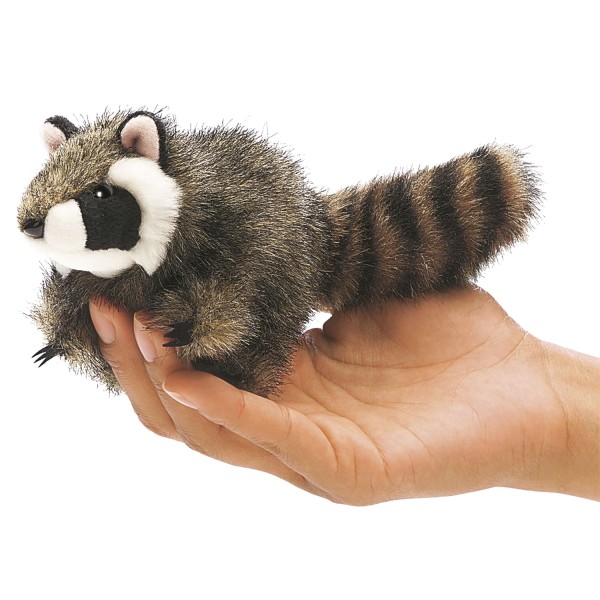 Mini "RACOON" Marioneta de dedo infantil